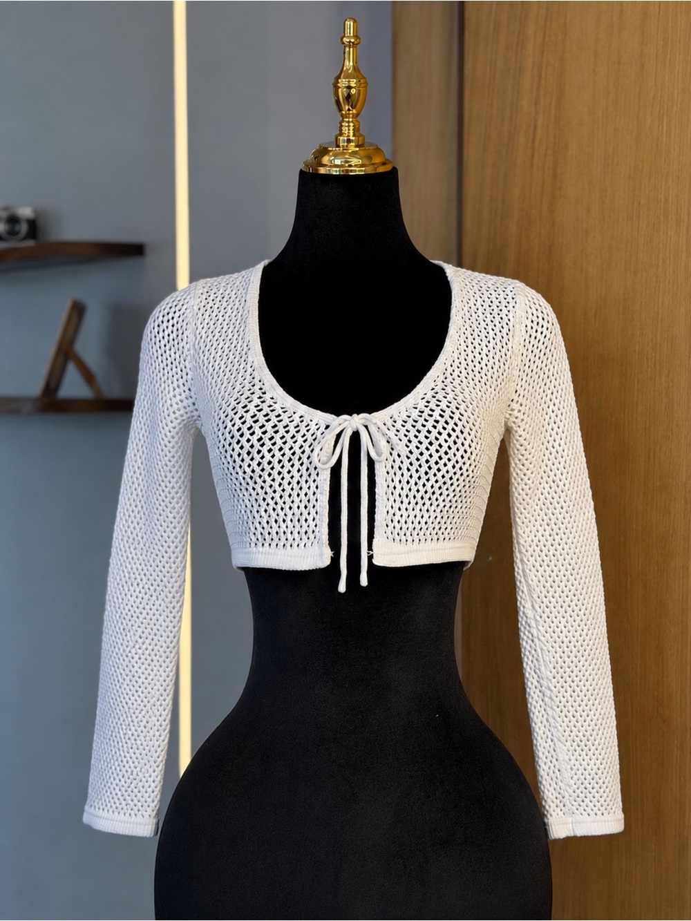 Zara Coastal Granddaughter Long Sleeve Bolero Crochet Top | Coastal Muse